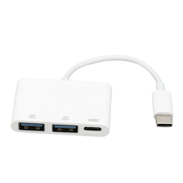USB-adapter 3 i 1 Snabb dataöverföring Enkel att använda Liten portabel multi-port USB-adapter för telefon och dator