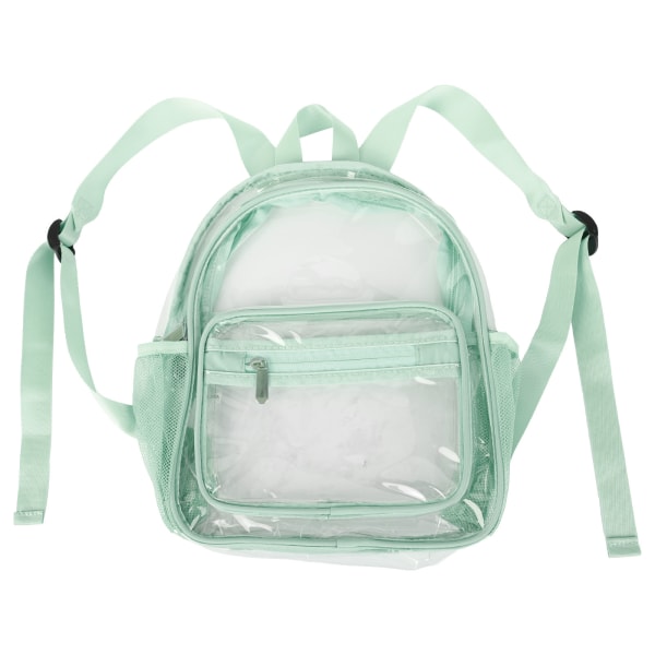 Genomskinlig ryggsäck Vattentät Heavy Duty Fashionabla miljövänlig PVC Transparent genomskinlig ryggsäck för Student Green