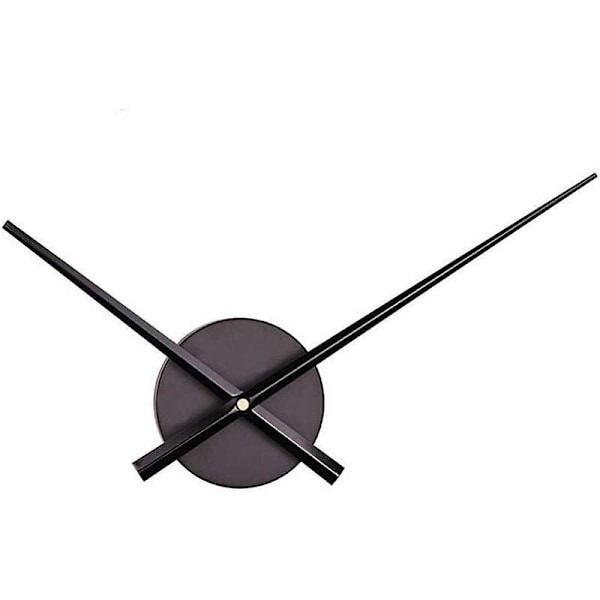 Modern 3D Quartz Wall Clock Mechanism - DIY Clock Hands Kit (Black, Battery Not Included)