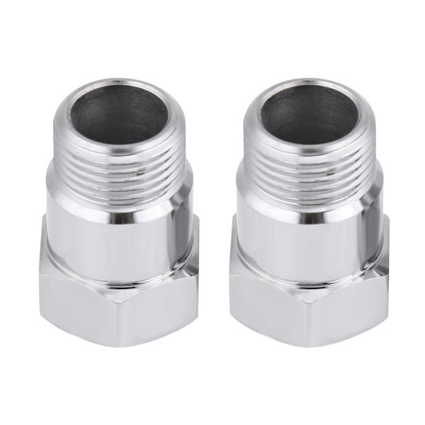 2 stk. 32 mm M18*1.5 O2 Ilt Sensor Forlænger Spacer Bøsninger Adapter Sølv