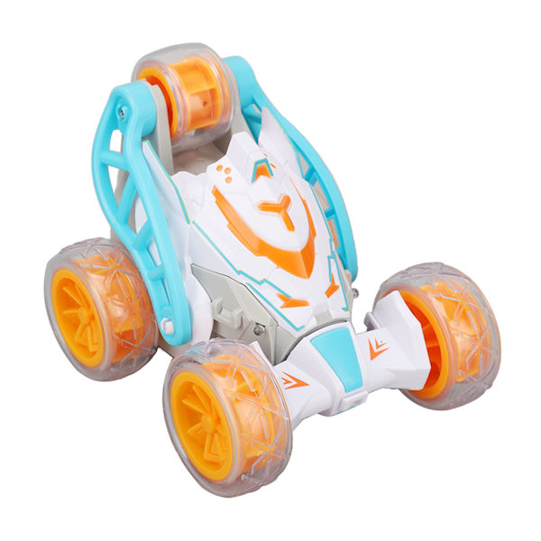 Fjärrstyrd Bil 2.4G Elektrisk Stuntbil Med Ljus Och Musik Barn Racing Stuntfordon Leksak 3.7V Orange