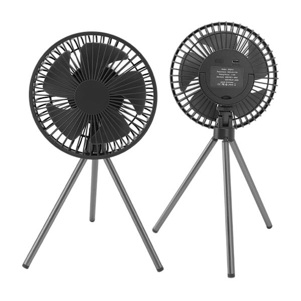 Baby Stroller Fan Timing Function Rechargeable Portable Fan with Flexible Tripod for Outdoor Travel Gray