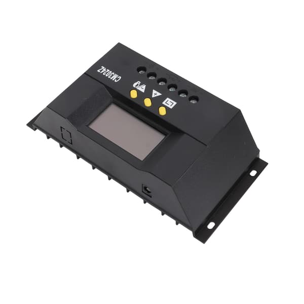PWM Solar Charge Controller LCD-display Intelligent PWM Solar Panel Regulator med Termisk Sensor