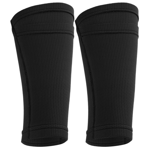 1 par Fotball-Shin Guard Sokker Dobbellags shin Pad-ermer for fotballtrening BlackYouth / M