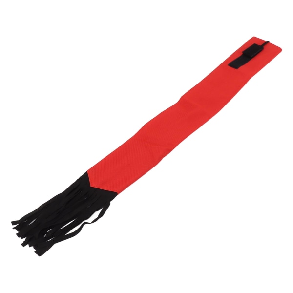 Hestehale Taske Hestehale Beskytter Non Woven Stof Hestehale Beskyttelse Anti Bid Anti Snavs Hesteplejeartikler med Frynser Rød