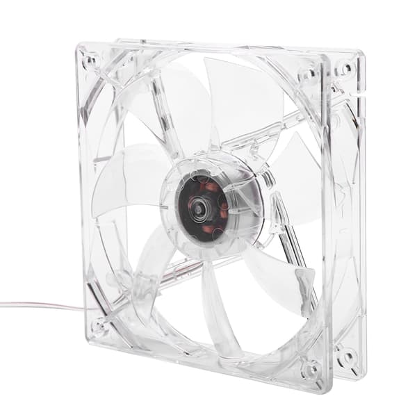 12 cm USB LED Gennemsigtig Farverig Lys Køleventilator PC Computer CPU Køleventilator