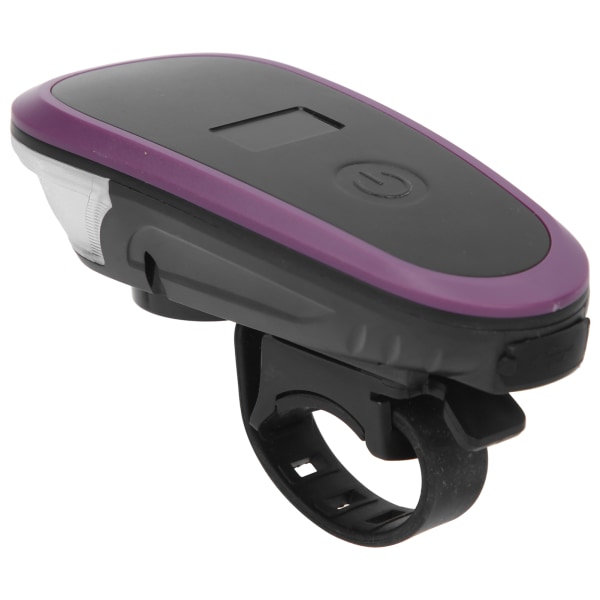 Sykkelfrontlys USB oppladbar sykkelhodelykthorn Advarsel for nattsykling Lilla