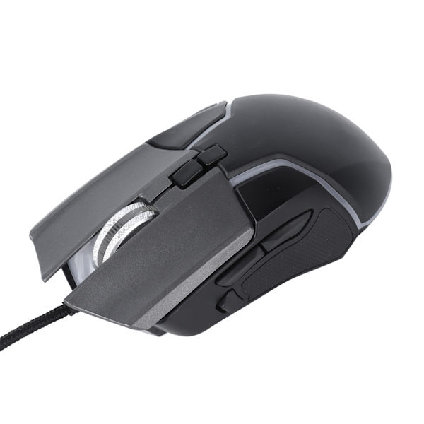 Spelmus Justerbar DPI Mekanisk Ergonomisk RGB-belysning Kabelanslutna möss för Gamer Stationär bärbar dator
