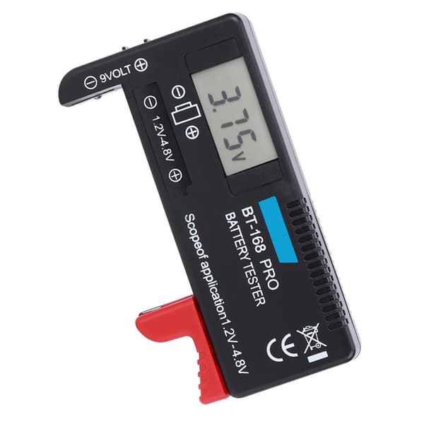 BT‑168PRO Digital LCD Batteritester 1.2V‑4.8V Batterikontroller til Små Batterier Knapcelle