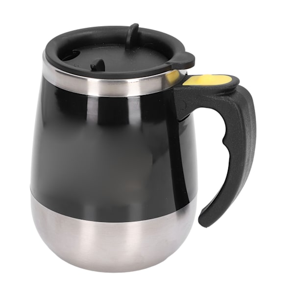 Självrörande mugg automatisk blandning magnetisk mugg rostfritt stål kaffekopp för drycker te varm choklad mjölk svart