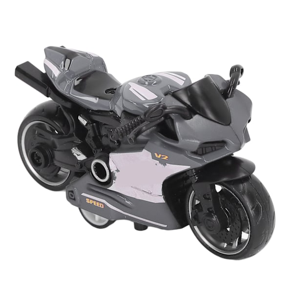 Tilbage træk motorcykler legetøj innovativ simulering legering motorcykel model til børn gaver samling grå