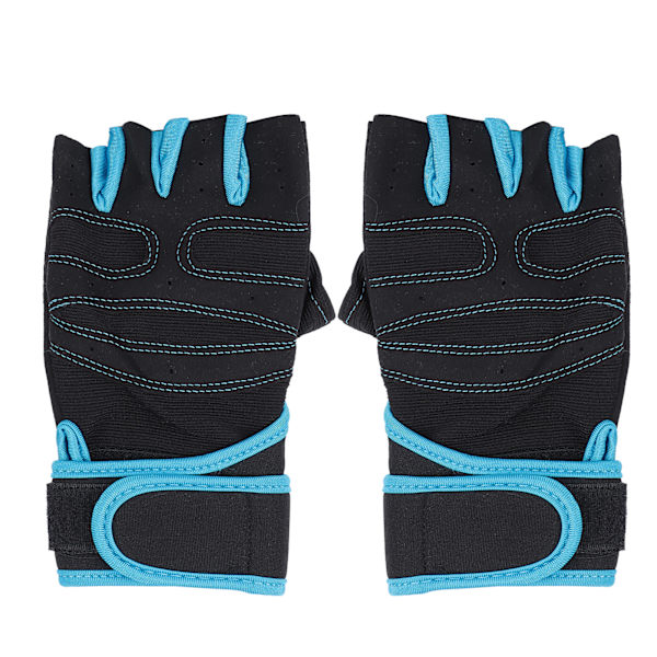 Half Finger Fitness Beskyttelseshandsker AntiSlip håndledsstøtte Vægtløftningshandsker(M)
