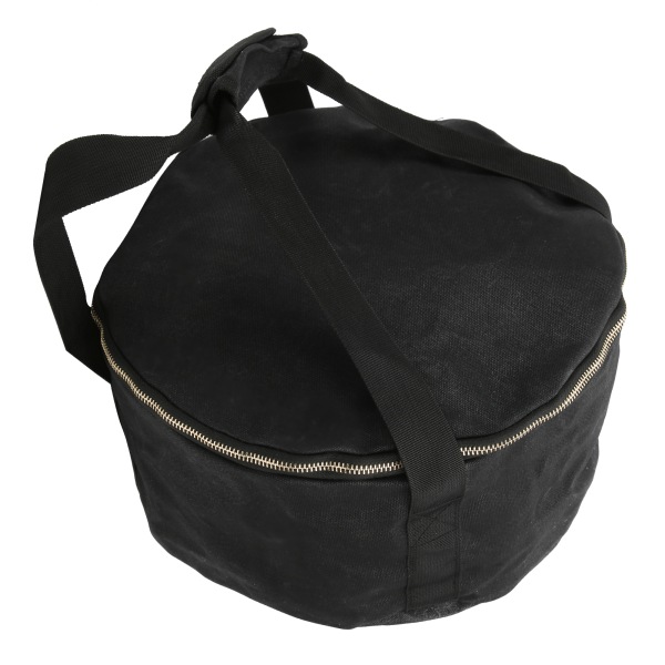 Camping Pot Storage Bag Rese Bärbar Dammtät Gjutjärn Pan Kaminer Bärväska för PicnicBlack