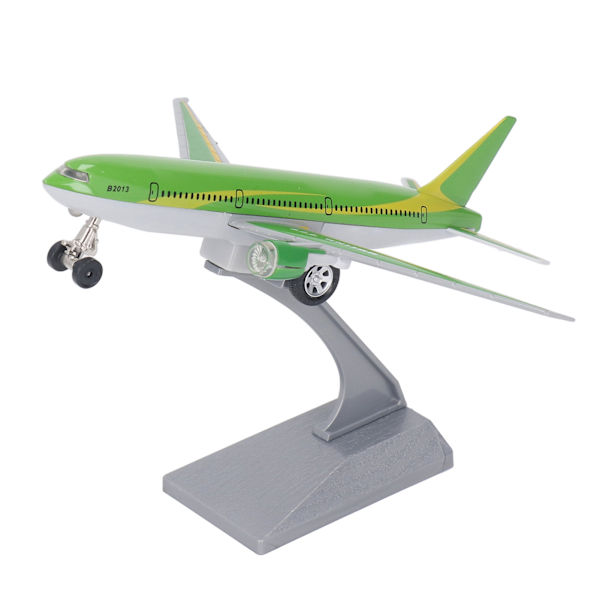 Legering Drag tillbaka Flygplan Leksak Barn Simulerad Diecast Ljud Ljus Flygplan Modell Leksak Hem Dekoration Grön