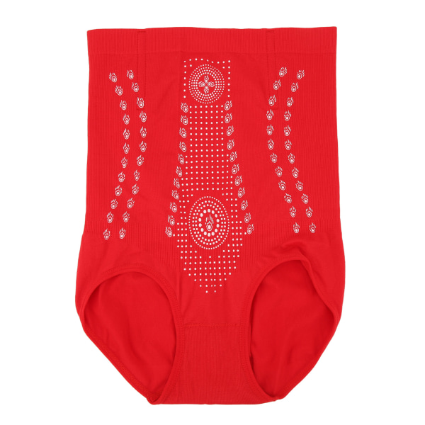 Body Shaping Shorts Hög midja Buken Tight underkläder Nylon Dam Höftlyftande kalsonger Röd L (för 63-80 kg)