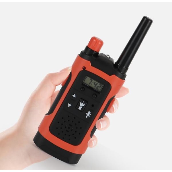 Trådløs håndholdt intertelefon med videokommunikasjon - Walkie talkie-taleanrop på lang avstand (2 stk)