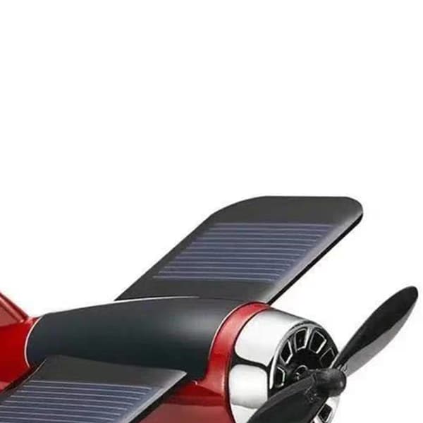 Solcelledrevet roterende fly bil luftfrisker aromaterapi diffuser for hjemmekontor dekorasjon rød