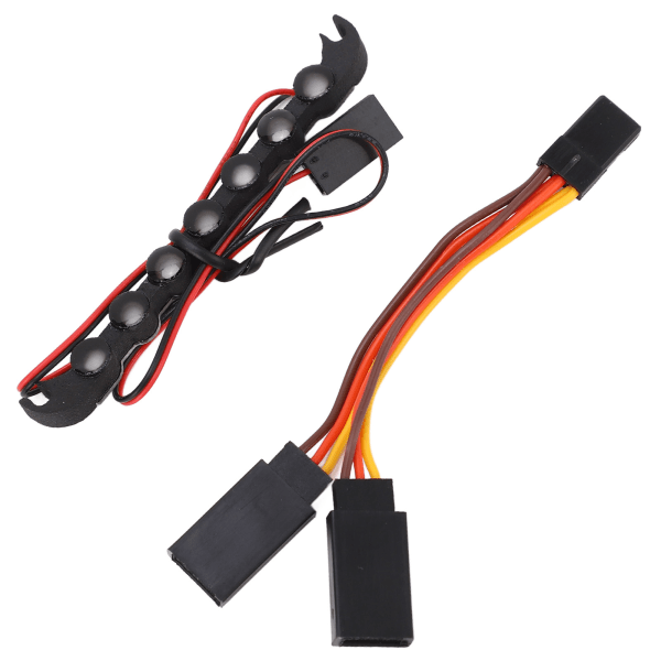 DC5‑8V LED RC biltaklysstang 73 mm lengde 7LED RC taklampe lyserstatning for Traxxas 1/18 Golden Light