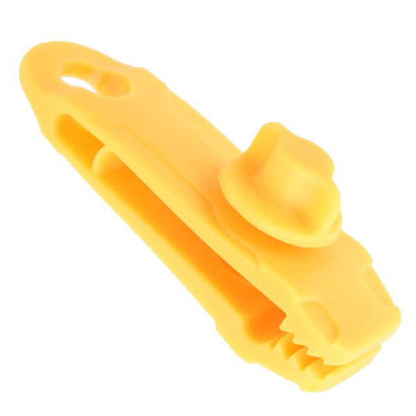 Utomhustältkapell Vindtät Clip Fast Spänne Markis Låsning Nylon Gul