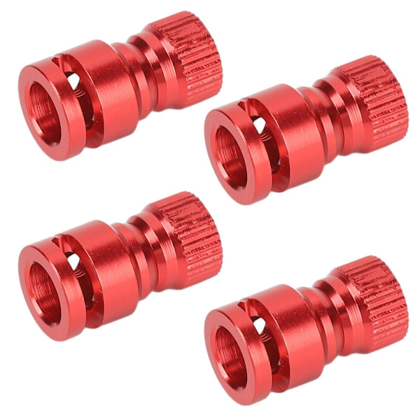 4 stk. RC Karosserifeste Kolonne Hull Lokalisator Aluminium Legering for PC PVC Fjernkontroll Bil Karosseri Rød