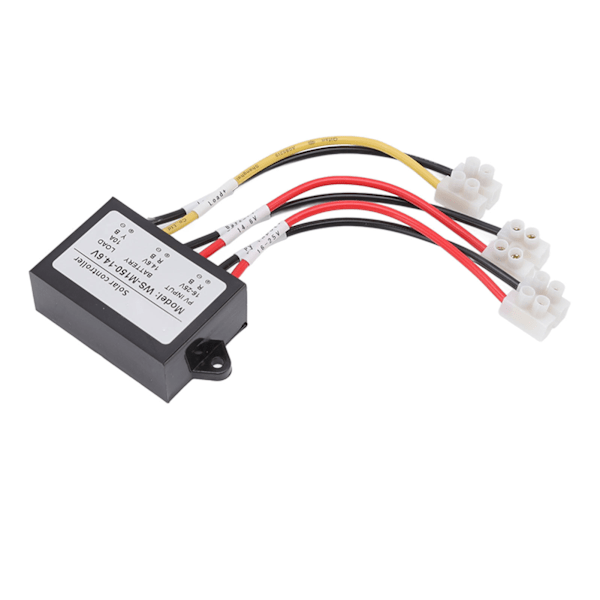 MPPT solcellecontroller 150W 10 12V anti-tilbageflow 24 timers belastningsudgang solcelleladningscontroller til lys E-cykelpanel WS M150 14,6V normalt åben