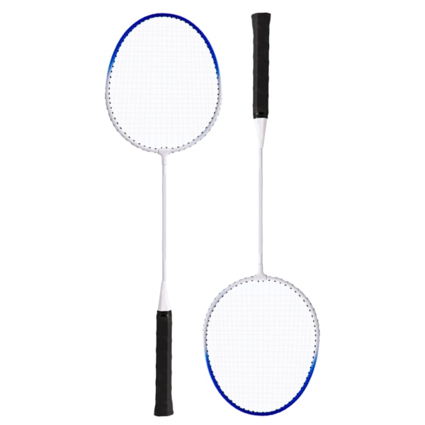 2st Badmintonracket Legering Ultralätt sporttillbehör för träningstävling Blå