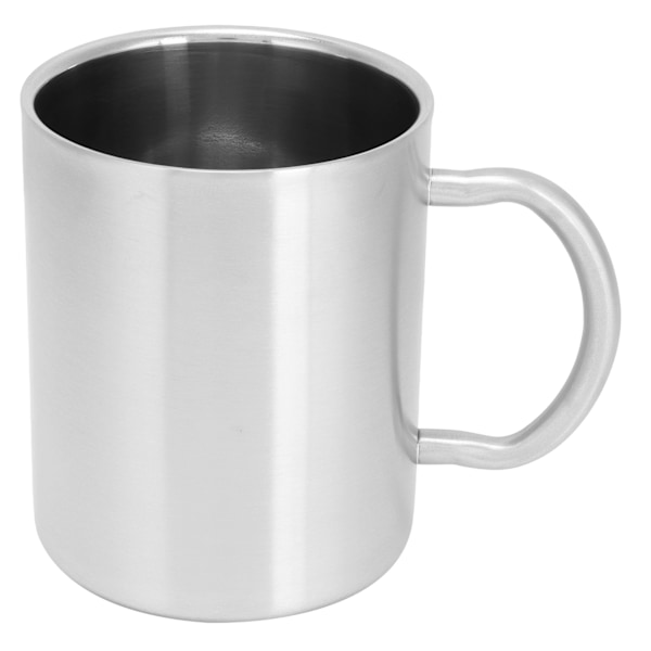 Water Cup 304 Stainless Steel Double Layer Insulated Coffee Beer Mug with HandleL 400ml