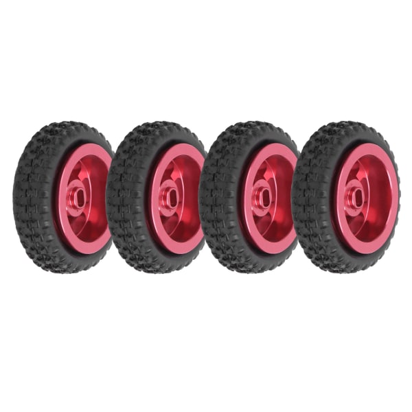 RC metallinen pyörännapa set WLtoys K989 -kaukosäädinautoille 1/28 punainen