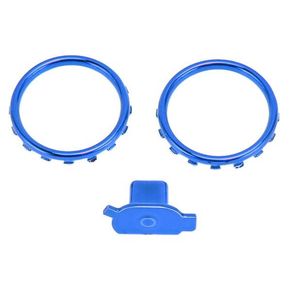 Dekorative accentringe til Xbox Elite Series 2 Controller Matte Chrome Switch Buttons Udskiftningsdele Blå