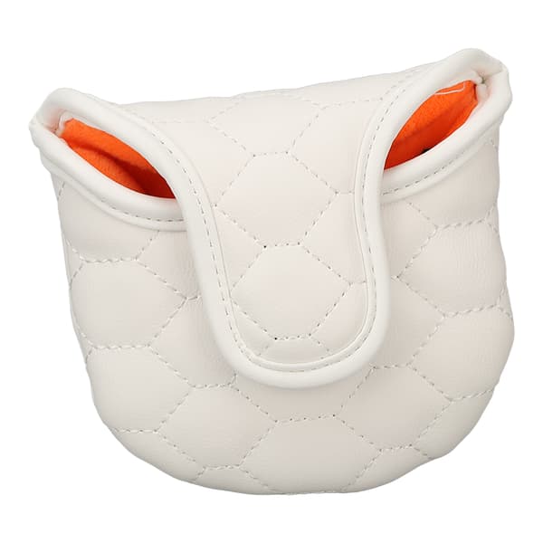PU Golfkøllehodebeskyttelse Hvit Golfkøllehodebeskyttelse Golf Putter Headcover for Golfere Elskere Halvsirkel