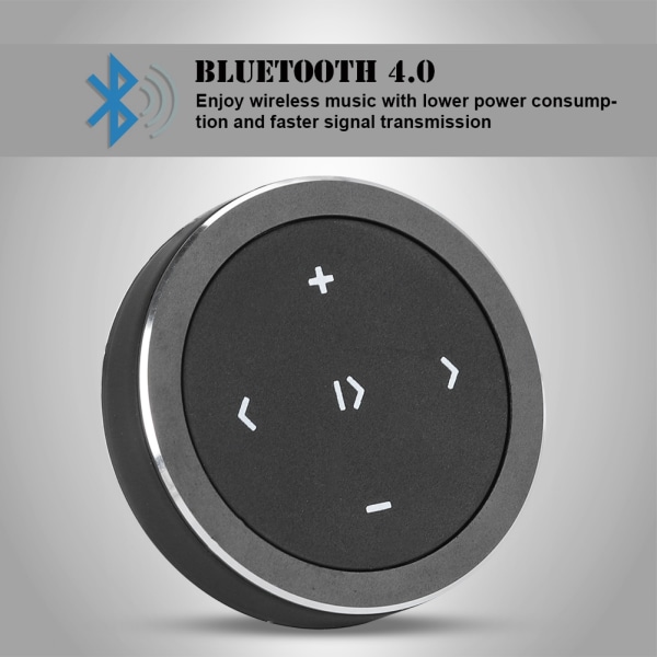 Bil Bluetooth-kontroller Ratt Bluetooth 4.0 Media Fjernkontroll Mobiltelefon Nettbrett
