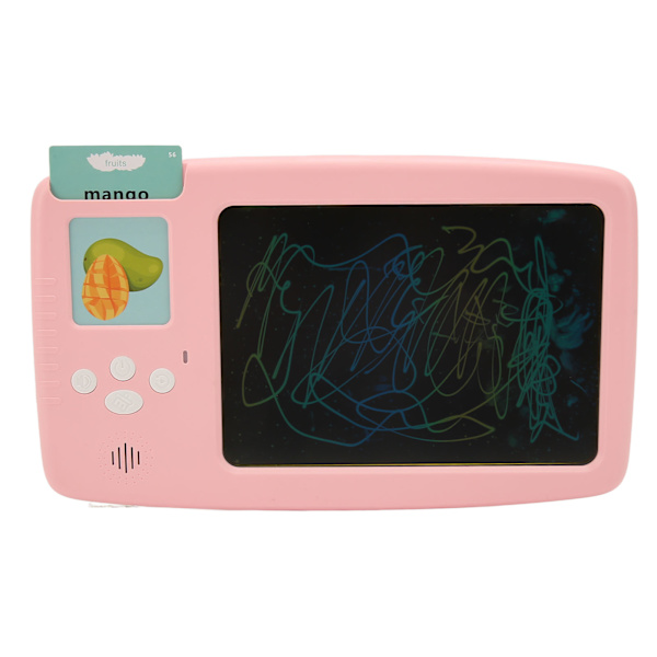 Barn Skrivtavla Läs Skriva Prata Smart Card Handskrift Tablett Lärande Pedagogisk Toddler Toy 8.5in Rosa