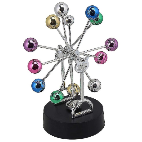 Gyfdym Newton Balance Färgglad boll Elektromagnetisk dekompression leksak Dekoration för hemmakontor