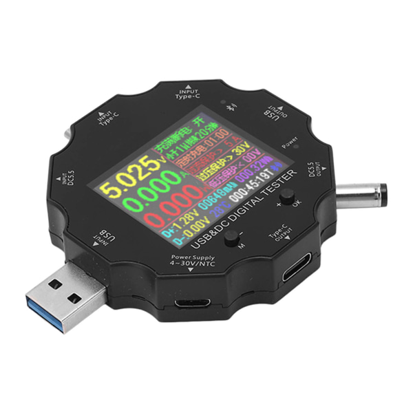 USB Digital Display Voltmeter Trådlös Bluetooth Fjärrkontroll Laddningsdetektor DC 3.6‑32V