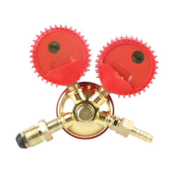 Propantankmätare Klar Noggrann Ratt Tjock Anti Slip Knopp Aluminiumlegering Gas Tryckregulator