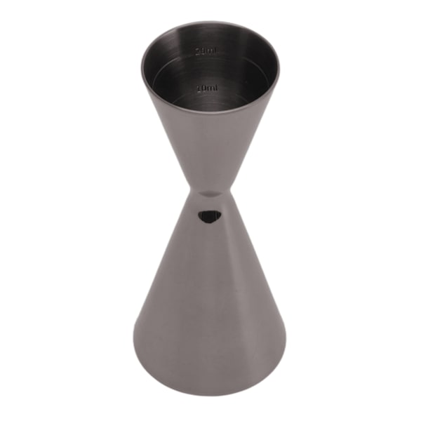 Cocktail dobbelt jigger i rustfrit stål - Innovativ vinmålekande - Bartender målejigger 1/2oz sort belægning
