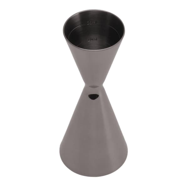 Cocktail Double Jigger Rostfritt Stål Innovativ Vimmätkopp Bartender Mätjigger 1/2oz Svart Plätering