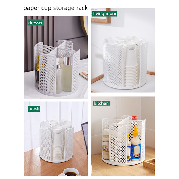Roterende papirkopsdispenser Papirkaffekopsarrangør Dispenser Engangskopopbevaringsstativ til kaffebar Restaurant Bar Hotel