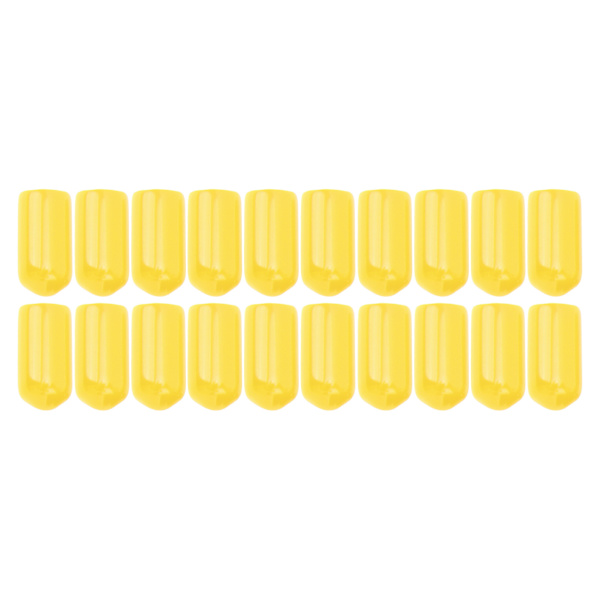 20 st 6 mm Bromsok Luftningsskruv Nippel PVC Dammskydd Hög Hållbarhet för Bromssystem i de Flesta Fordon Gul