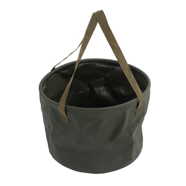 20L hopfällbar hink lätt vikt platsbesparande multifunktionell grön bärbar hink för utomhuscamping resor hem