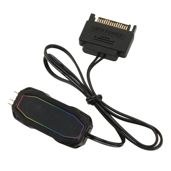 ARGB Controller 5V 3Pin SATA Power Itsesäätyvä nopeus Kirkkaus Mini ARGB PC Fans Controller