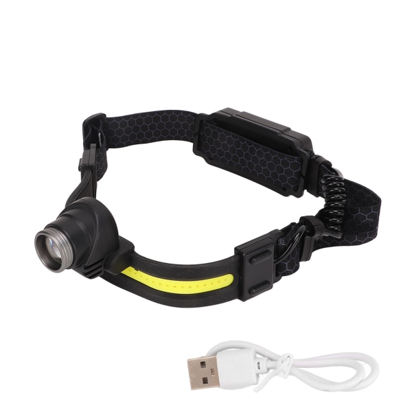 USB uppladdningsbar LED-strålkastare XPG Sensing COB-zoom Huvudlampa Pannband Ficklampa för utomhusfiske