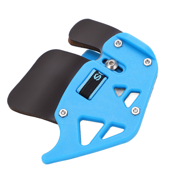Bueskydning Finger Tab Skydetabs Dobbelt Lag Læder Tabs Beskyttelsesudstyr til Recurve Bue Bleu