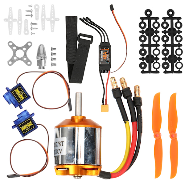 2217 KV1100 Motor 1060 Propell 9G Servo 40A XT60 ESC Kit for fjernkontrollhelikopter