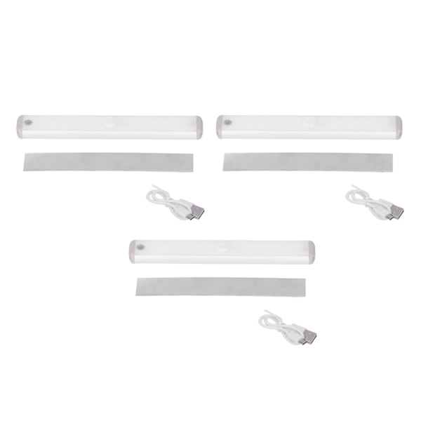 LED-kaapin valo langaton infrapuna-induktio kosketusohjaus USB-lataus takaisin magneetti portaaton himmennys kaapin valot 3 kpl