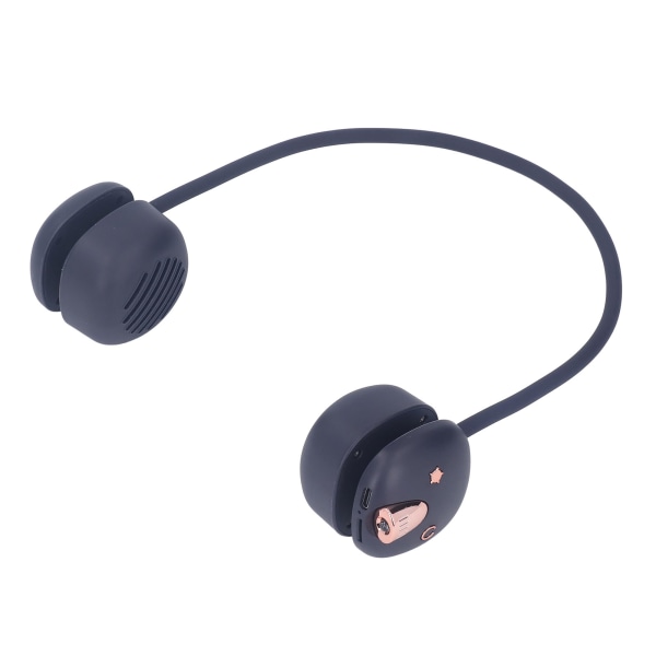 Bluetooth högtalare med hängande hals Trådlös fashionabel bärbar lätt minihögtalare med LED-ljus för utomhusbläck blå