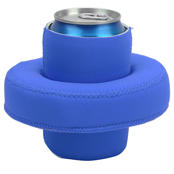330 ml dåseærmer drikkeflyderdæksel Neopren flydende drinksholder til swimmingpoolBlå
