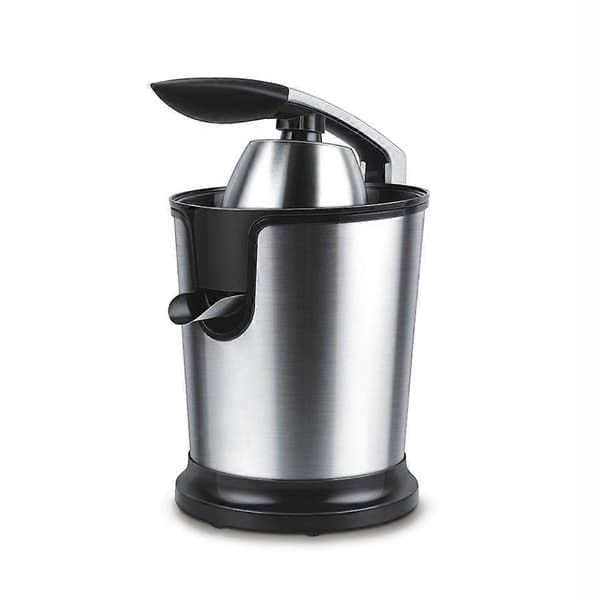 (Nylansert) Multifunksjonell håndpresse i rustfritt stål, appelsinjuicemaskin, elektrisk juicer, EU-plugg