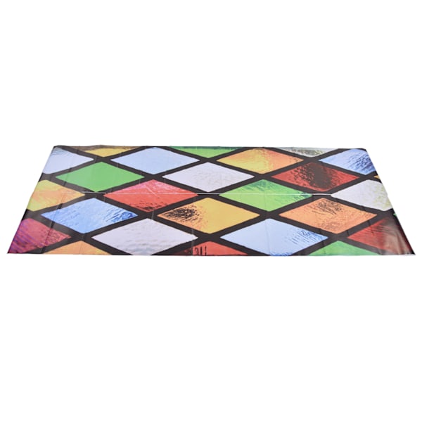 2 kpl 3D-ovitarraa 38,5x200cm värillinen vinoneliöristikko itseliimautuva vedenpitävä PVC-ovitarra taustakuva kotiin