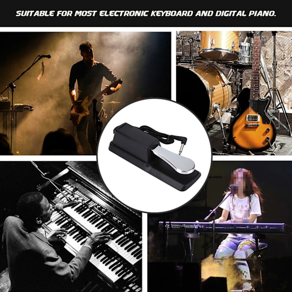 Electronic Keyboard Sustain Pedal Damper digitaalisille pianoinstrumenteille